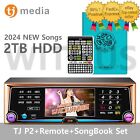 TJ Media P2 Karaoke Machine System 2TB+ Keyboard Remote Control + Song Book