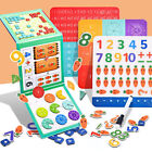 1 Set Magnetic Fraction Book Math Manipulatives Elementary Educational Toy