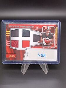 New Listing2023 Panini Absolute Rookie Premiere Cedric Tillman RC AUTO Patch Relic /99[chr4