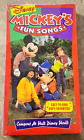 New ListingSing Along Songs - Mickeys Fun Songs: Campout at Disney World (VHS, 1994)