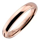 Rose Gold Plated polished Tungsten Carbide Ring Wedding Band 2mm 3mm 4mm 6mm