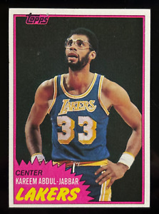 1981-82 KAREEM ABDUL-JABBAR Topps Basketball #20 Lakers HOF NM-MT Great Card H4