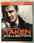 Taken: Unrated 3-Movie Collection Blu-ray with Slipcover Liam Neeson EUC