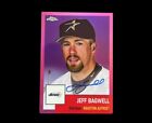 2022 TOPPS CHROME PLATINUM JEFF BAGWELL ON CARD AUTO AUTOGRAPH PINK REFRACTOR/15