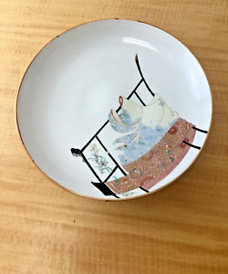 Large Antique Japanese porcelain BOWL/dish 12” Diameter