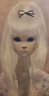 1960 Big Eye Girl Igor Pantuhoff Textured Print Platinum Blonde Pixie Russian