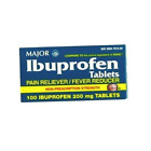 Major Ibuprofen 200mg Pain Reliever & Fever Reducer NSAID Coated Tablets 100ct