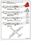 Warbird B-36 Peacemaker Decals 1/144 07 Stencils, Silver Screen SAC Option Plus3