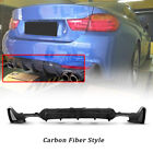 Rear Bumper Diffuser For BMW F32 F33 435i M Tech Quad Out 2014-2020 Carbon Fiber