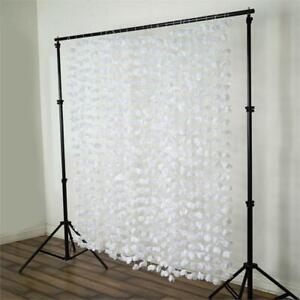 WHITE Flower GARLAND BACKDROP 6ft x 6 ft Stage Party Wedding Catering Decoration