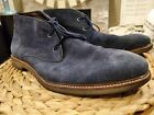 The Men's Store Bloomingdale's Suede Lace Up Chukka Boots 11 Dress Shoes Blue