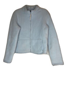 Express Fleece Jacket Coat Women’s Blue X Large Full Zip Sherpa
