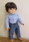OUTFIT~Pants & checked  shirt~handmade for American Girl or Boy or Similar 18