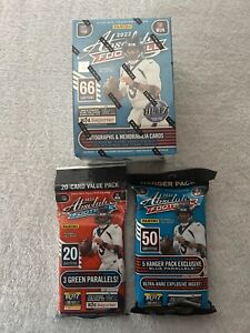 ONE EACH 2022 Panini Absolute Blaster Box, Hanger Pack and Fat Pack
