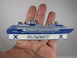 vintage Summit X Celebrity Cruises cruise ship souvenir rubber magnet