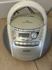 Sony CFD-E90 CD Player Stereo Radio Cassette Recorder Boombox Tested Retro 90s