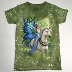 The Mountain Anne Stokes Realm Enchantment Fairy Dragon Unicorn T Shirt M Flaw