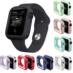 Silicone TPU Bumper Protective Case Cover For Apple Watch Ultra Series 9 8 7 6 5