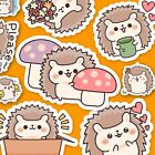 40 Cute Hedgehog Stickers,  Journal Sticker, Kawaii Stickers, Scrapbooking [USA]