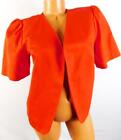 Lane bryant red women's plus size short sleeve open vintage jacket  XL