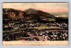 Wheeling WV-West Virginia, Aerial Of Town Area, Antique, Vintage Postcard
