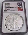 2021 Silver Eagle NGC MS70 Type 1 Early Release MERCANTI Hand Signed