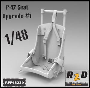 1/48 P-47 D/M Thunderbolt Resin Seat Upgrade with Belts RFF48239