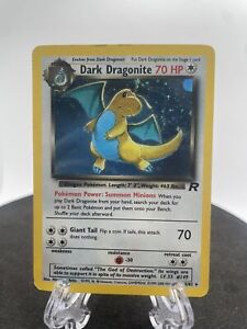 Dark Dragonite 5/82 Holographic Rare Team Rocket WOTC Pokemon TCG