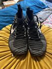 Nike Free Train Force Flyknit Mens Size 7.5 Running Shoes Black White Training