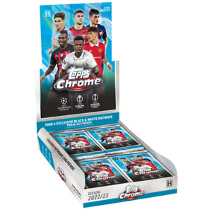2022-23 Topps Chrome UEFA Club Competitions Factory Sealed Hobby Lite Box
