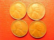 1928-D VF 1929-D XF 1929-S XF 1932-D XF+ LINCOLN WHEAT CENT PENNIES TOUGH DATES+