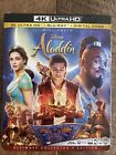 Disney Aladdin Live Action 4K Ultra HD Blu-Ray Digital Slipcover UHD Like New