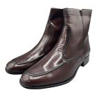 Florsheim Essex Dress Boots Moc Toe Black Cherry Zipper 17074-18 Mens Size 13