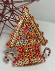 20 Pc Christmas Diamond Painting Ornaments Art Keychain DIY GINGERBREAD house