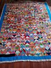 Vintage Handmade Quilt with Raw Cotton ...1940's -1960's