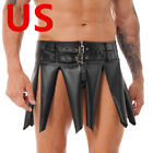 US Men's Costume Kilt Gladiator Cosplay Halloween Fancy Dress Underwear Skirts