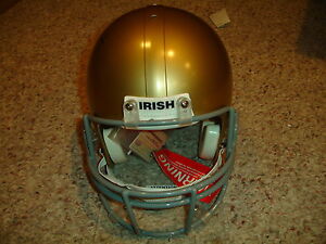 Notre Dame Game Helmet same as  used  in games Charlie Weis Steiner coas