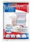 Jumbo Cube 12 Pack Vacuum Storage Bags Sealer Bags for Comforter Blanket, Closet