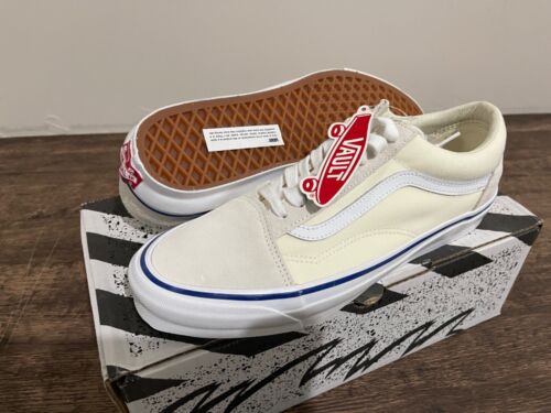 Vans Vault Old Skool LX Classic White/True White Canvas VN0A4P3X638 Size 11