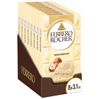 Ferrero Rocher Premium Chocolate Bars White Chocolate Hazelnut Individually W...
