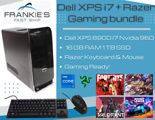 Dell XPS 8900 i7 16GB RAM 1TB SSD GTX 960 Razer Mouse and Keyboard Gaming Bundle