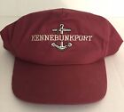 Kennebunkport Maine Anchor Rope Baseball Cap Red Adjustable Golf Boating Cotton