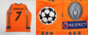 real madrid jersey orange 2013/14 shirt long sleeve champions league ronaldo