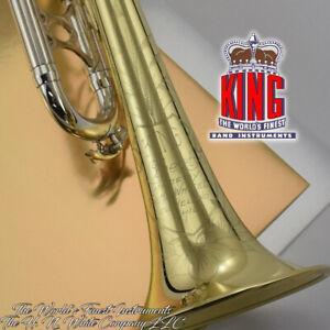 1947 Vintage King H. N. White Liberty Trumpet Silver Slides