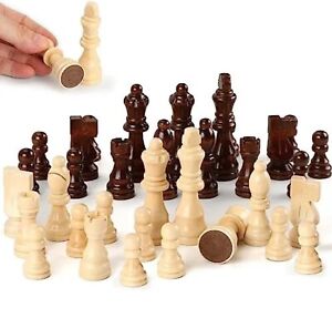 Magnetic Wooden Chess Pieces Only, 3