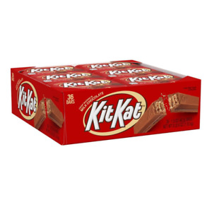 KIT KAT Milk Chocolate Individually Wrapped, Bulk Wafer Candy Bars, 1.5 oz 36