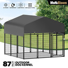 Outdoor Dog Run Animal PlayPen Pet Kennel Cage Enclosure Fence w/UV-Proof Cover