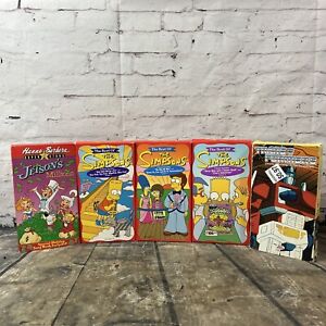 Lot Of 5 Cartoon / Animated VHS Tapes - Simpson / Jetson’s / Transformers