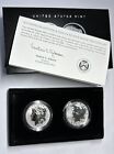 New Listing2023 S Reverse Proof $1 Morgan and Peace Silver Dollar 2pc Set Box ,OGP & COA
