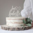 Personalized Couple First Names Wedding Cake Topper With Heart For Wedding Decor